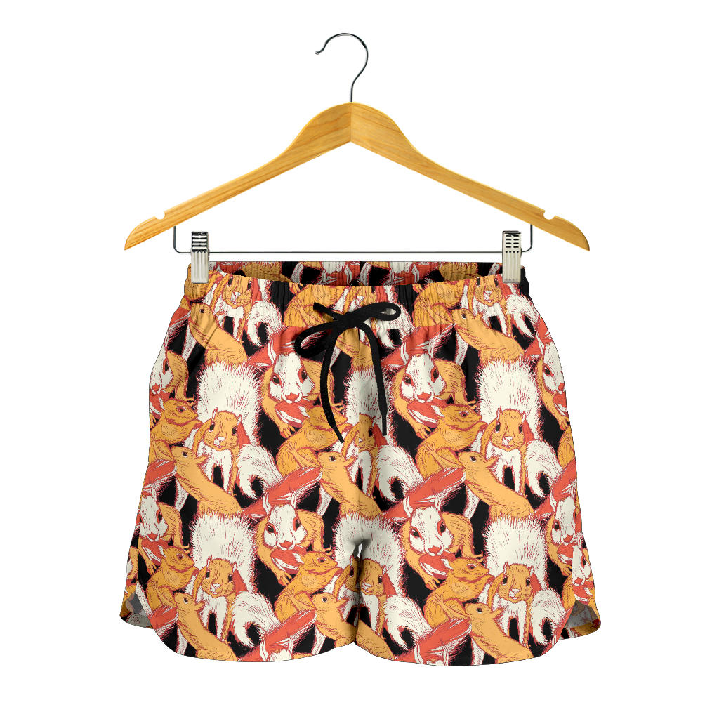 Squirrel Pattern Print Design 04 Women Shorts