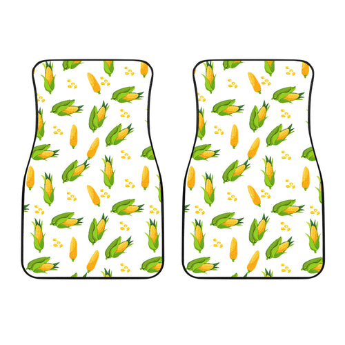 Corn Pattern Print Design 01 Front Car Mats