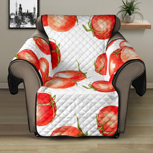 Tomato Water Color Pattern Recliner Cover Protector