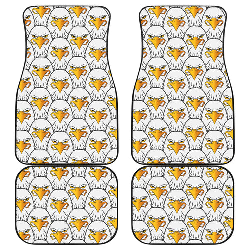 Eagle Pattern Print Design 05 Front and Back Car Mats