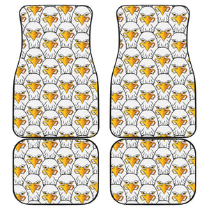 Eagle Pattern Print Design 05 Front and Back Car Mats