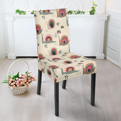 Snail Pattern Print Design 04 Dining Chair Slipcover