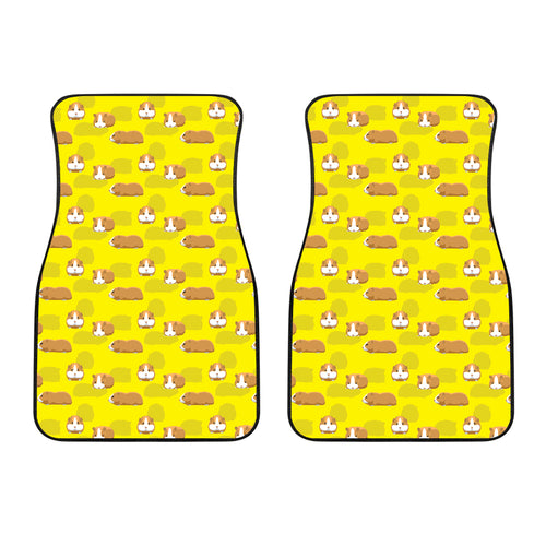 Guinea Pig Pattern Print Design 04 Front Car Mats