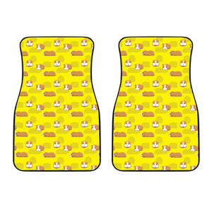 Guinea Pig Pattern Print Design 04 Front Car Mats