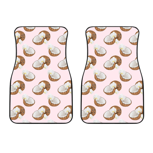 Coconut Pattern Print Design 05 Front Car Mats