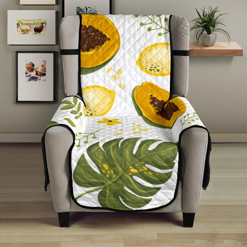 Papaya Leaves Flower Pattern Chair Cover Protector