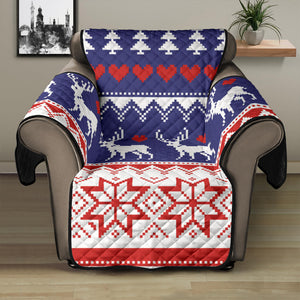 Deer Sweater Printed Pattern Recliner Cover Protector