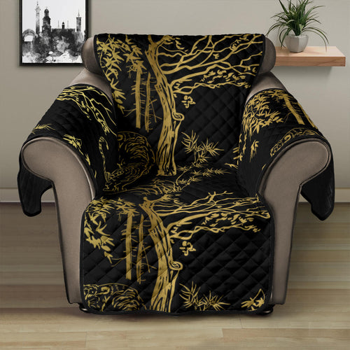 Bengal Tiger and Tree Pattern Recliner Cover Protector