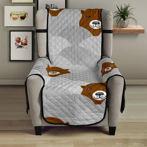 Cute Otter Pattern Chair Cover Protector