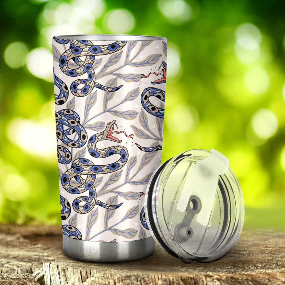 Snake Leaves Pattern Tumbler