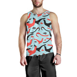 Sea Lion Pattern Theme Men Tank Top