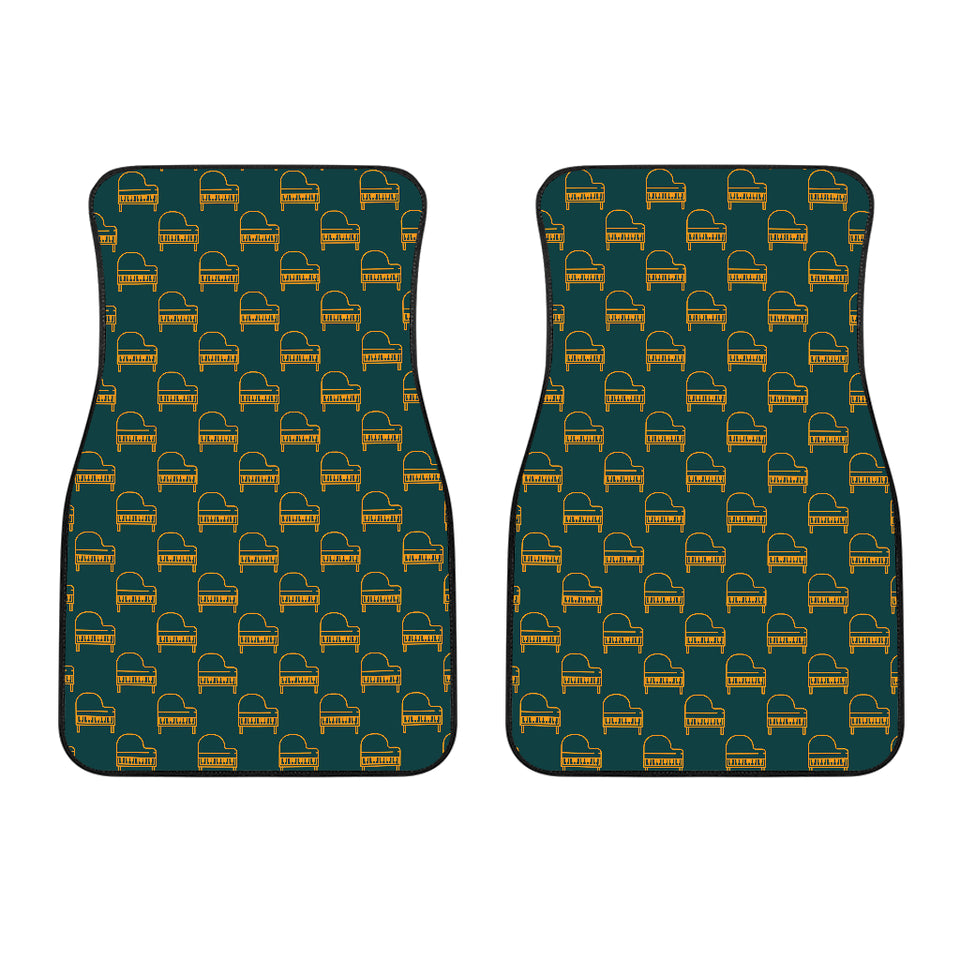 Piano Pattern Print Design 03 Front Car Mats