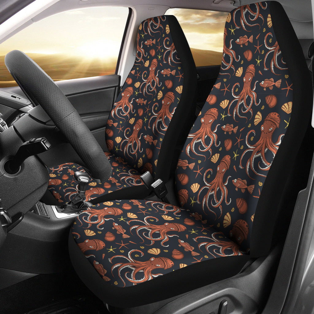 Octopus Pattern Universal Fit Car Seat Covers