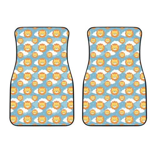 Lion Pattern Print Design 05 Front Car Mats