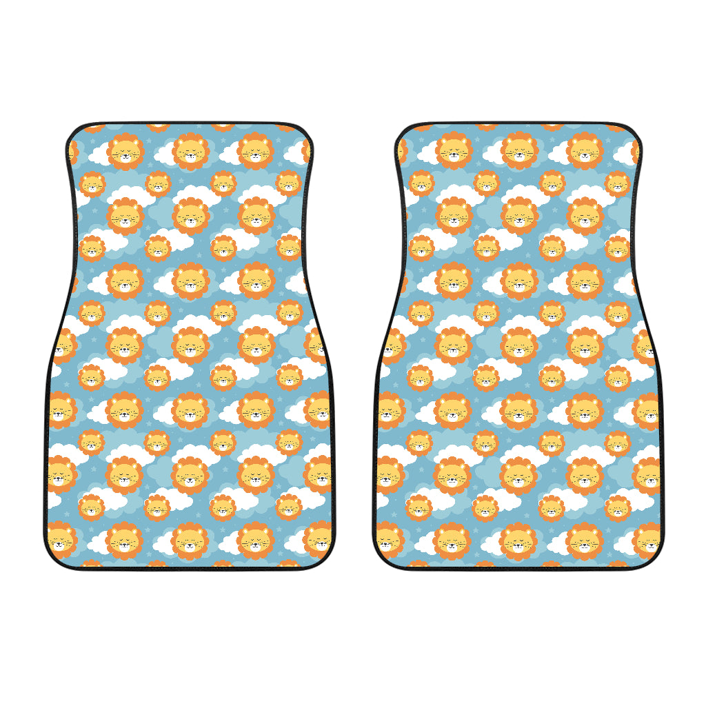 Lion Pattern Print Design 05 Front Car Mats