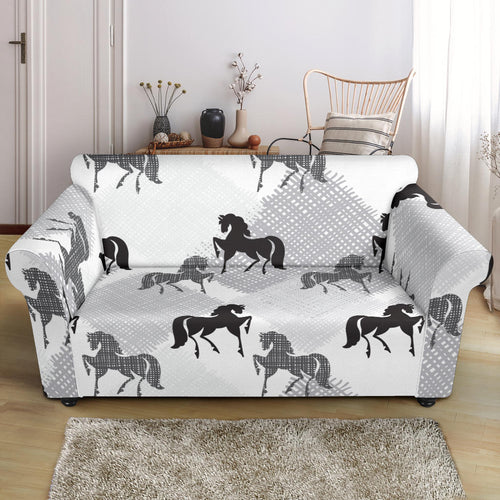 Horse Pattern Loveseat Couch Slipcover