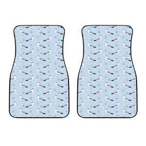 Pigeon Pattern Print Design 03 Front Car Mats