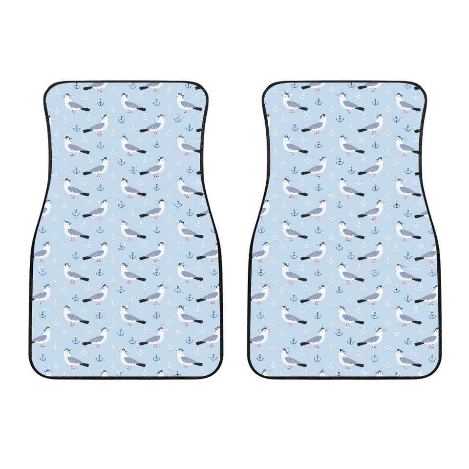 Pigeon Pattern Print Design 03 Front Car Mats