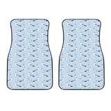 Pigeon Pattern Print Design 03 Front Car Mats