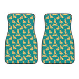 Golden Retriever Pattern Print Design 05 Front Car Mats