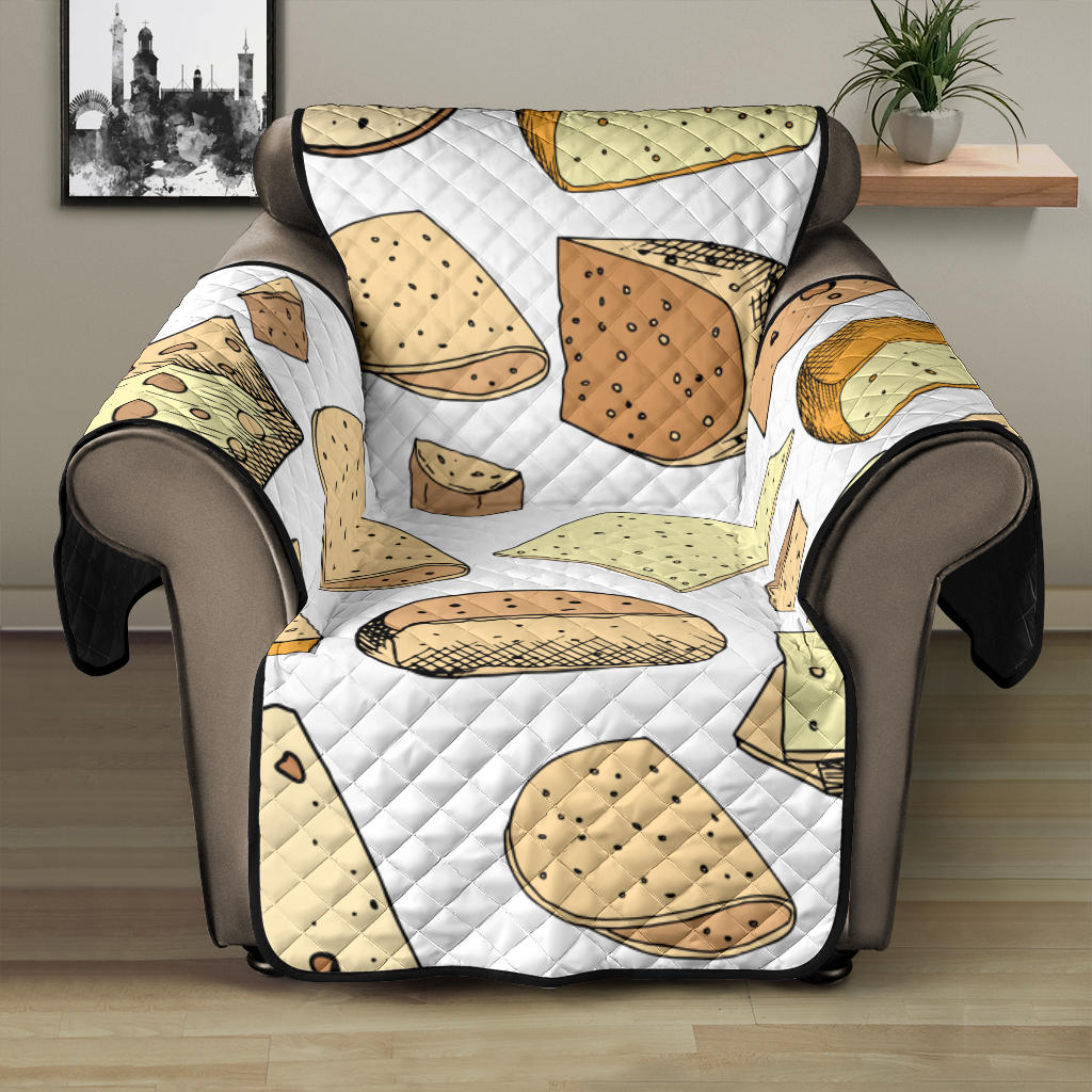 Cheese Pattern Theme Recliner Cover Protector