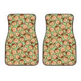 Hedgehog Pattern Print Design 01 Front Car Mats