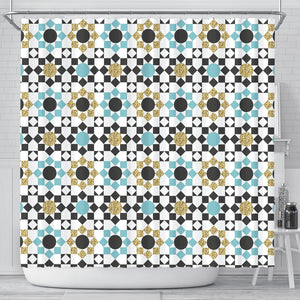 Arabic Morocco Pattern Shower Curtain Fulfilled In US