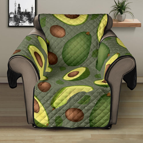 Avocado Pattern Background Recliner Cover Protector