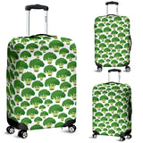 Broccoli Pattern Background Luggage Covers
