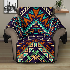 Zigzag Chevron African Afro Dashiki Adinkra Kente Pattern Recliner Cover Protector