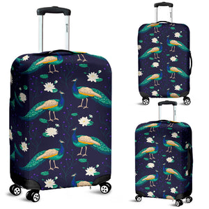 Peacock Flower Pattern Luggage Covers