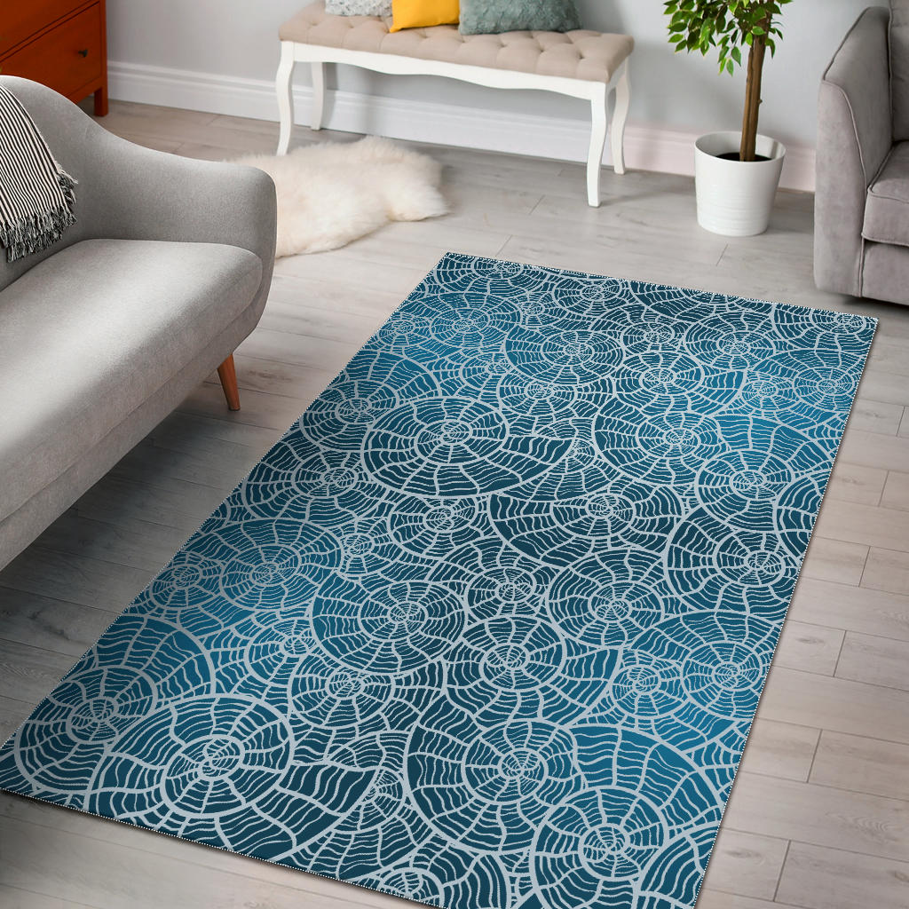 Shell Pattern Theme Area Rug