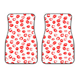 Lips Pattern Print Design 01 Front Car Mats