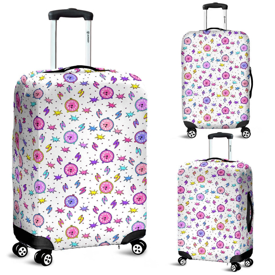 Alarm Clock Pattern Luggage Covers