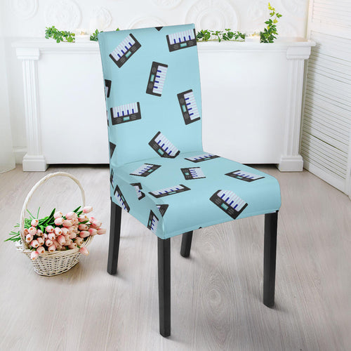 Piano Pattern Print Design 05 Dining Chair Slipcover