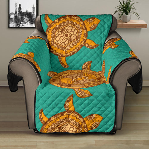 Sea Turtle Tribal Aboriginal Pattern Recliner Cover Protector