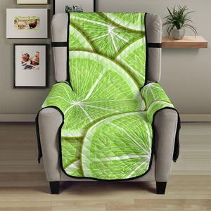 Sliced Lime Pattern Chair Cover Protector