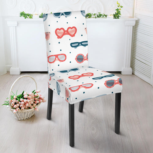 Sun Glasses Pattern Print Design 02 Dining Chair Slipcover