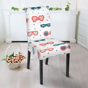 Sun Glasses Pattern Print Design 02 Dining Chair Slipcover