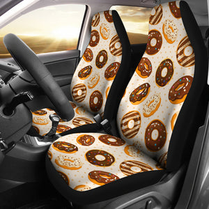 Chocolate Donut Pattern Universal Fit Car Seat Covers