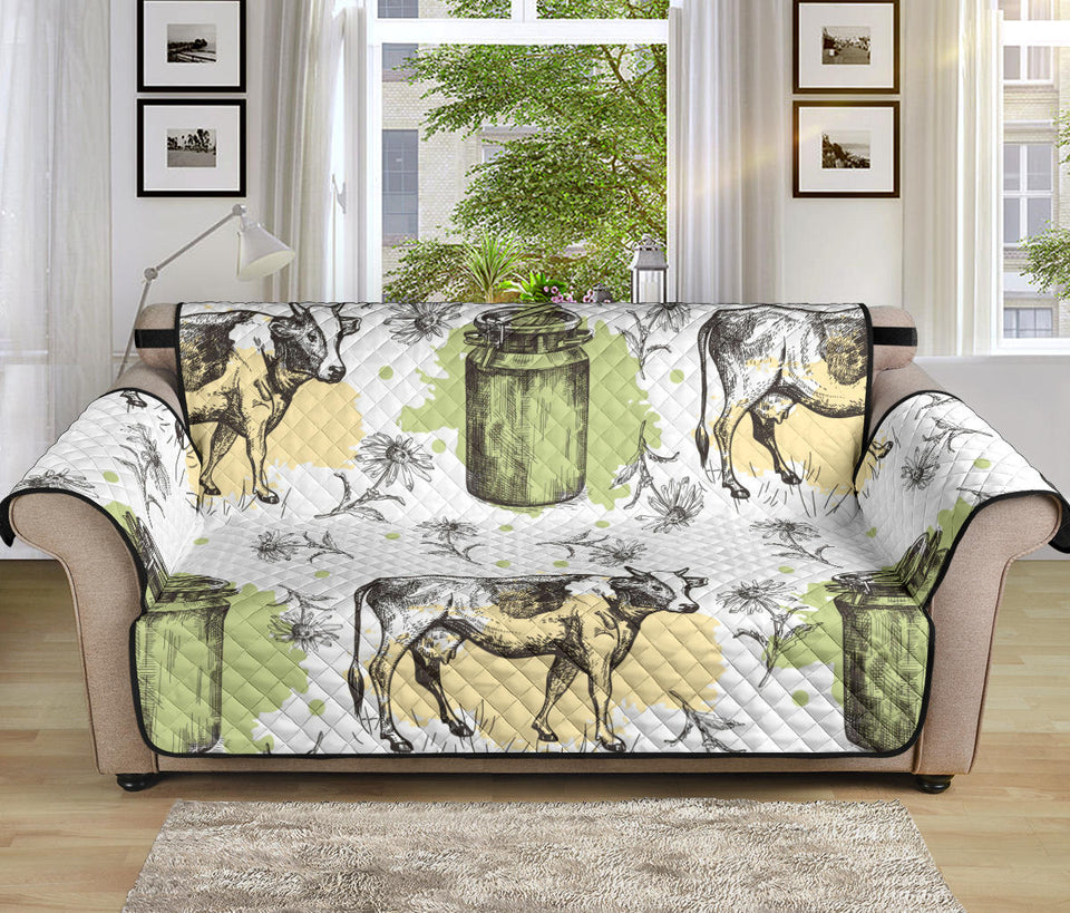 Cow Pattern Sofa Cover Protector