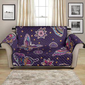 Butterfly Star Pokka Dot Pattern Loveseat Couch Cover Protector