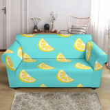 Lemon Theme Pattern Loveseat Couch Slipcover