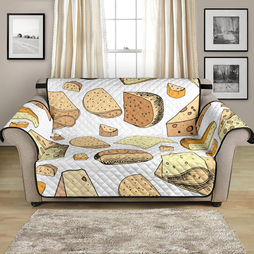 Cheese Pattern Theme Loveseat Couch Cover Protector