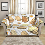 Cheese Pattern Theme Loveseat Couch Cover Protector