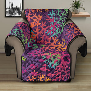 Coral Reef Pattern Print Design 03 Recliner Cover Protector