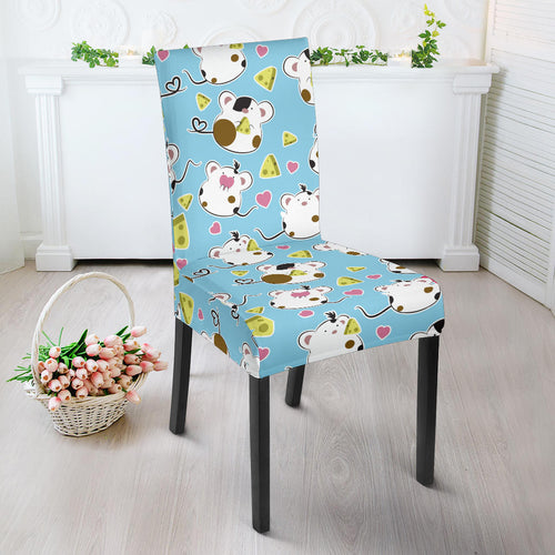 Guinea Pig Pattern Print Design 03 Dining Chair Slipcover