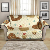 Cake Pattern Loveseat Couch Cover Protector