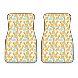 Giraffe Pattern Print Design 05 Front Car Mats