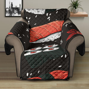 Sushi Theme Pattern Recliner Cover Protector